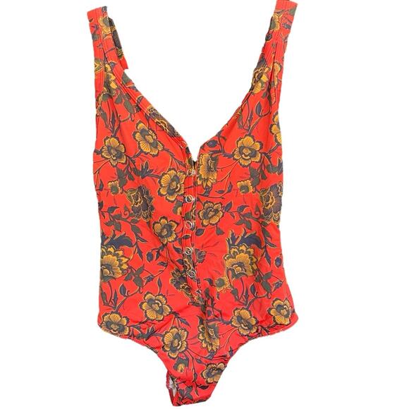 UO One-Piece Floral Swimsuit, Cross Bac Straps, Summer, Beach, Vacation, S - Picture 8 of 12